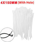 Creative Nylon Cable Ties with Screw Hole Mount Self Locking Loop Wrap Bundle Ties Strap DIY Office Cables Wire Fasten Organizer