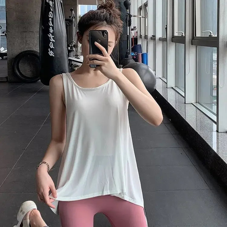 Women's Beautiful Open Back Loose fit Top THRIXINE