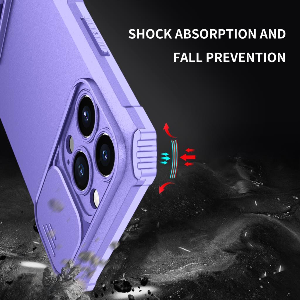 Unique Cover with Camera Protection Heavy Duty Shockproof Protective iPhone 13 Pro Case ShockProof Case For iPhone 13 12 11 Pro Slide Camera Protection Case Dual Layer Armor Case Back Cover Stevvex