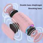 Speaker Bluetooth pink strong function portable Bluetooth speaker outdoor speaker waterproof 10W bass support TF card Lootquake LLC