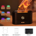Aroma Diffuser Air Humidifier Ultrasonic Cool Mist Maker With LED Lighting Simulation Colorful Flame Fragrance Machine Lootquake LLC