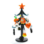 Halloween Decor Cute Glass Tree Figurine Ornaments with Mini Owl Spider Bat Pumpkin Cross Ghost Evil Eye Heart Moon Hat Pendant Lootquake LLC