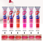 Romantic Bear 6 Colors Peel Off Lipstick Magic Matte Sexy Red Make up Long-lasting Lip Gloss Beauty Wow Impermeavel Lip Stick