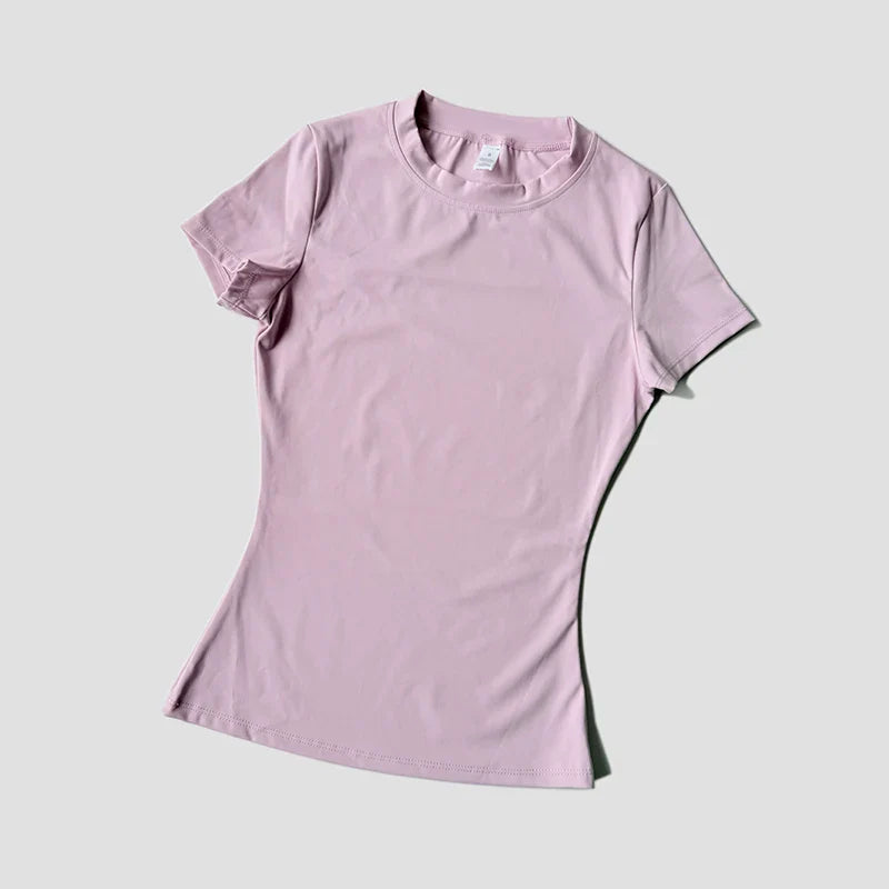 FlexiFit Seamless Yoga Tee for Active Women THRIXINE
