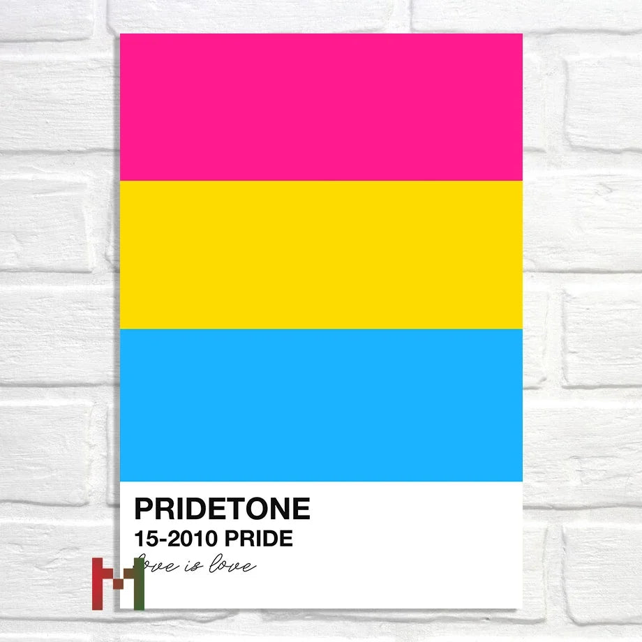 Abstract Pride Art Canvas Print Wall Decor LGBT Home Art Pi-Mart
