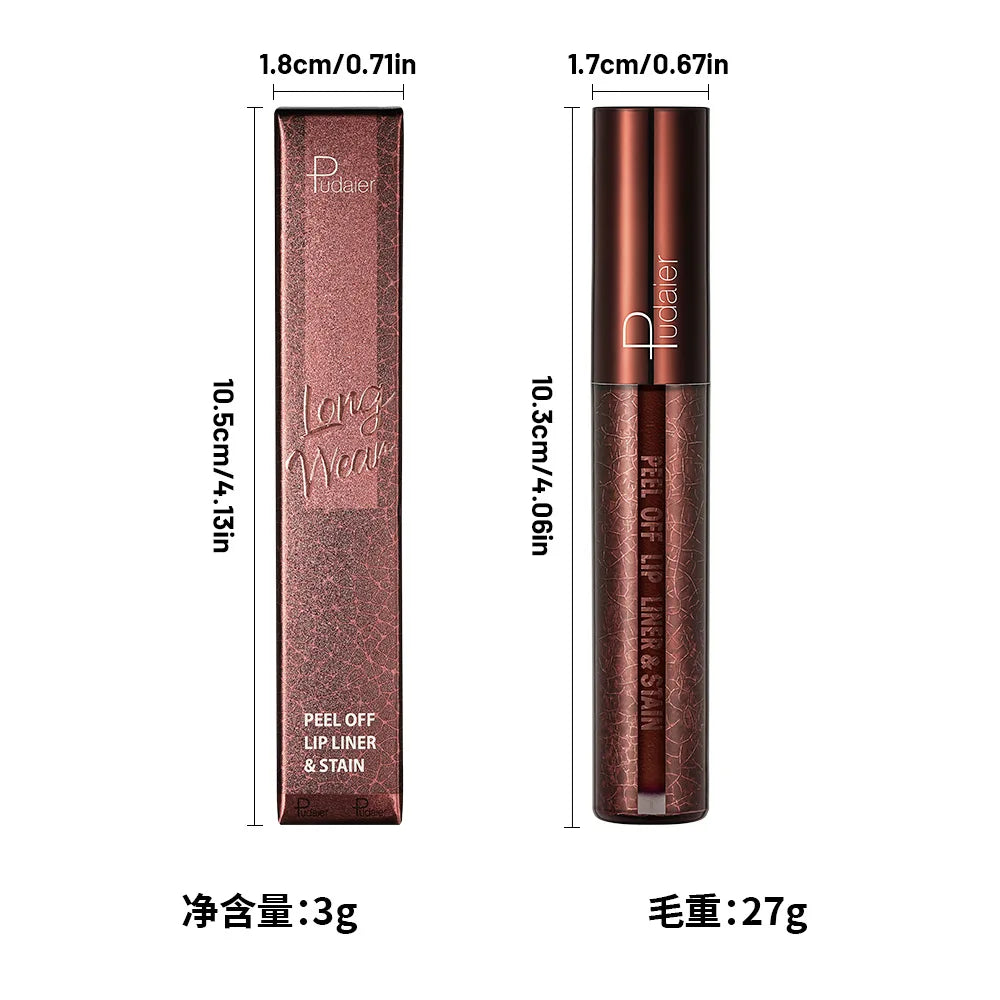 5Color Liquid Peel-off Lip Gloss Waterproof Long-lasting Matte Lipstick Non-stick Cup Makeup Moisturizing Lip Tattoo Pigment Lootquake LLC