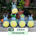 Large Garden Statue Cartoon Anime Totoroed Sculpture Creative Kawaii Miyazakis Hayaos Totoros Resin Figurines Garden Home Decor