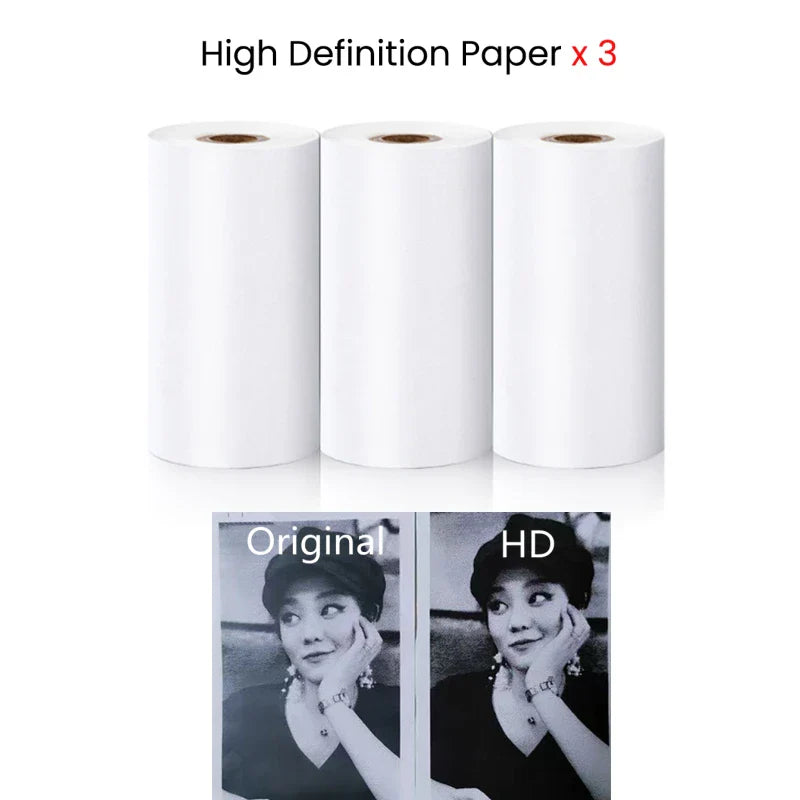 Mini Printer Paper Kids Instant Print Camera Thermal Colorful Adhesive Self-adhesive Paper for Wireless Bluetooth Printer 57mm Lootquake LLC