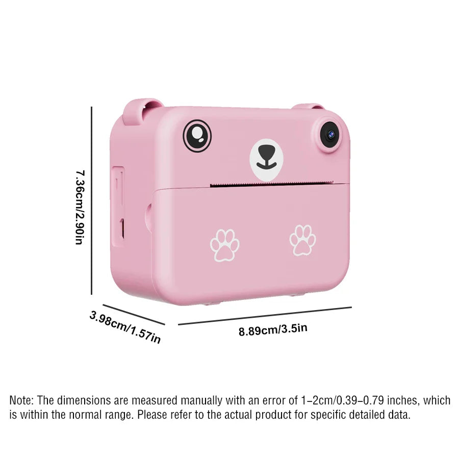 Digital Children Camera Photography Instant Print Camera 1080P HD Video Recorder Mini Thermal Printer Educational Birthday Gifts Lootquake LLC