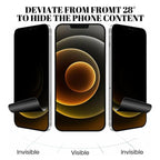 3Pcs Anti-Spy Hydrogel Film for IPhone 12 11 Pro Max 7 8 Plus Privacy Screen Protectors for IPhone 13 14 XS MAX X XR Not Glass Hydrogel Film Privacy Screen Protector Compatible with iPhone Stevvex