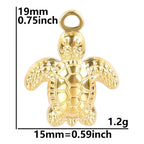 1Pc Temperament Fashion Summer Beach Blue Marine Life Sea Horse Shell Turtle Mini Fish Bead Necklace Classic Clavicle Chain