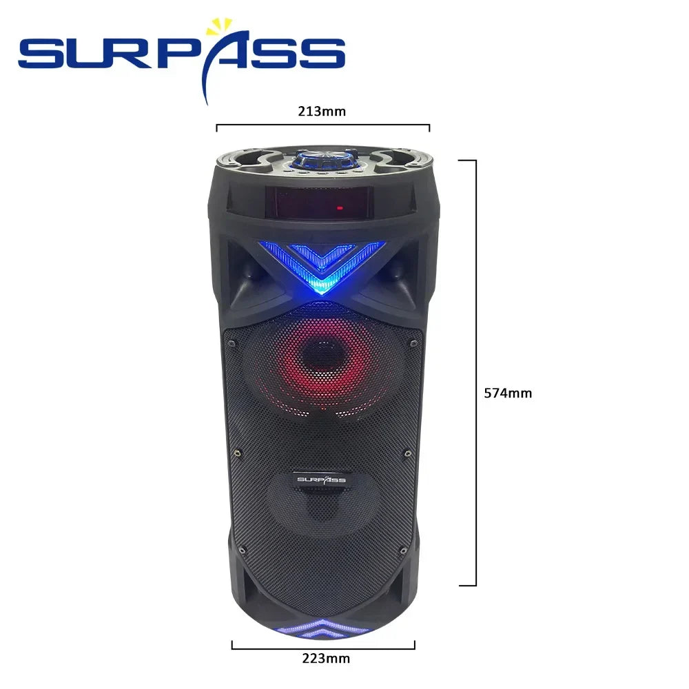 Wireless LargeSpeaker Portable Big PowerStereo soundbar SubwooferHeavy Bass Speakers Sound BoxMic FM Radio Bluetooth-compatible Lootquake LLC