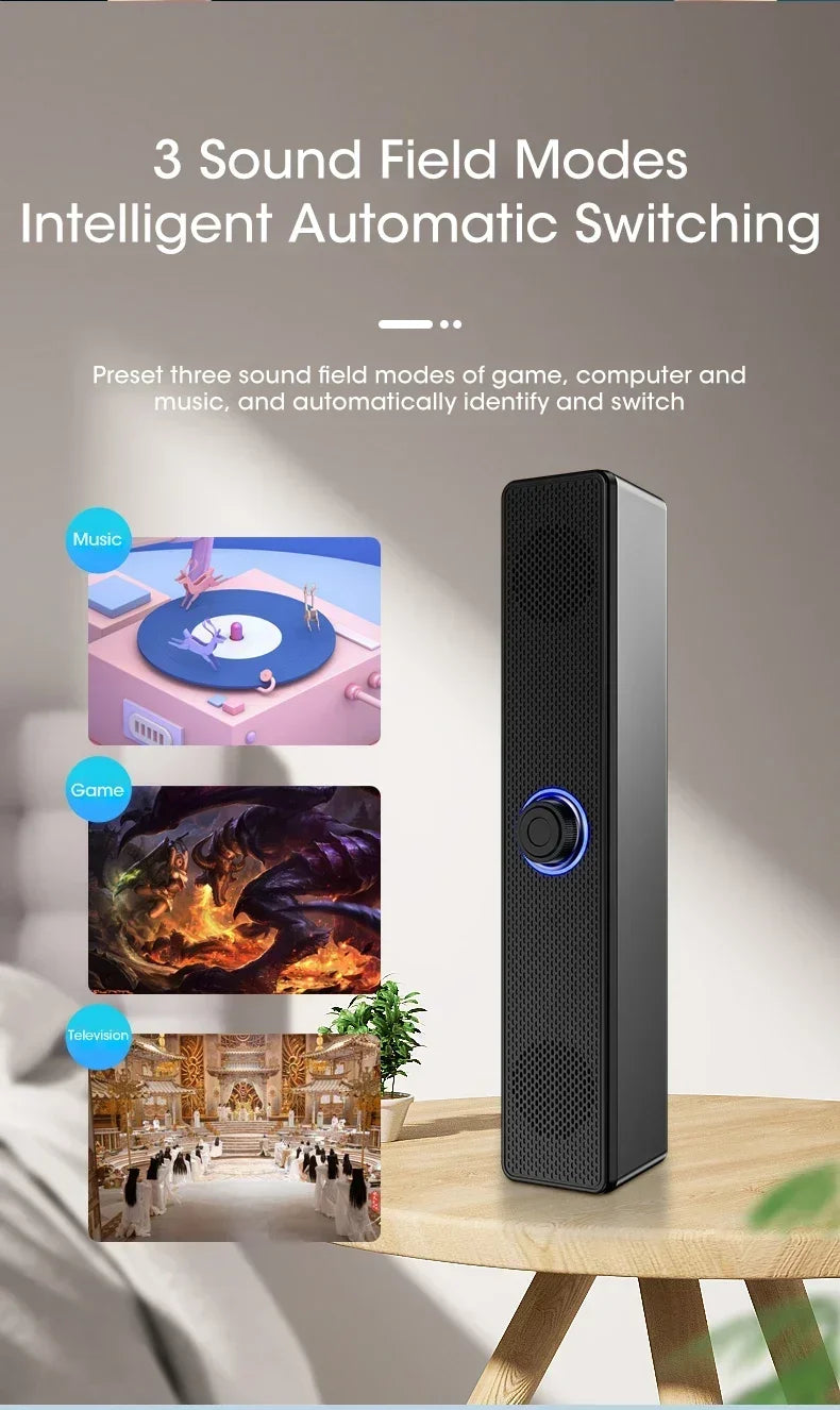 Computer Desktop High-quality Bluetooth Wired Dual-purpose High-volume Microphone Two-in-one Speaker Home Surround Audio System Lootquake LLC