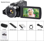 YouTube Camcorder 8K Ultra HD camera Camcorders 48MP Streaming Camera 3.0"Touch Screen Digital Video Camera Lootquake LLC