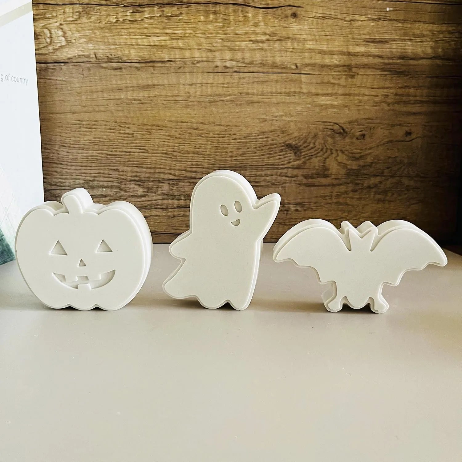 Halloween Decoration Diy Mold Skeleton Bat Mask Jack Ghost Silicone Mould Car Aromatherapy Plaster Doll Pinch Molds Lootquake LLC