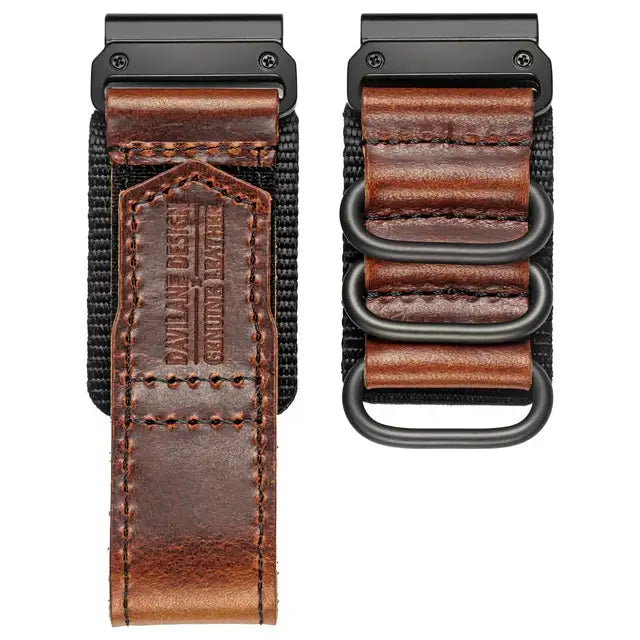 Genuine Leather Garmin Watch Strap - QuickFit Stylish Band - SJB-DIAMOND ELITES
