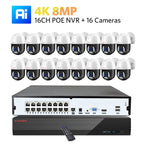 XMEYE 16CH POE NVR Kit 4K PTZ Security Camera System 8MP Ai Face Detect Two Way Audio Waterproof Colorfull Night Vision Camera Lootquake LLC