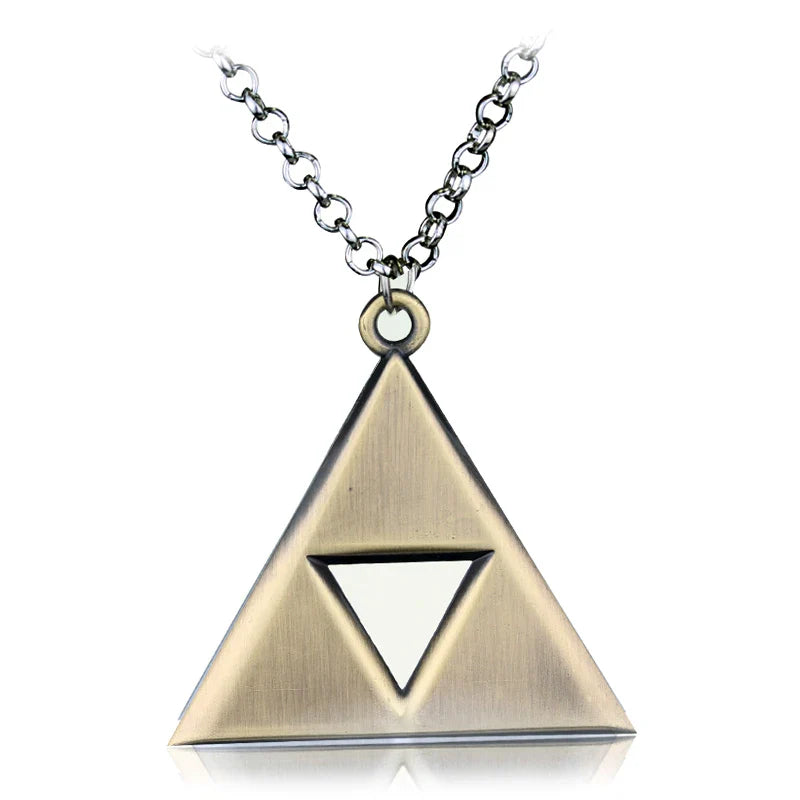 Breath of the Wild Vintage Necklace for Men Women LoZ Game Triforce Triangle Amulet Choker Necklace Cosplay Party Jewelry Gifts Lootquake LLC