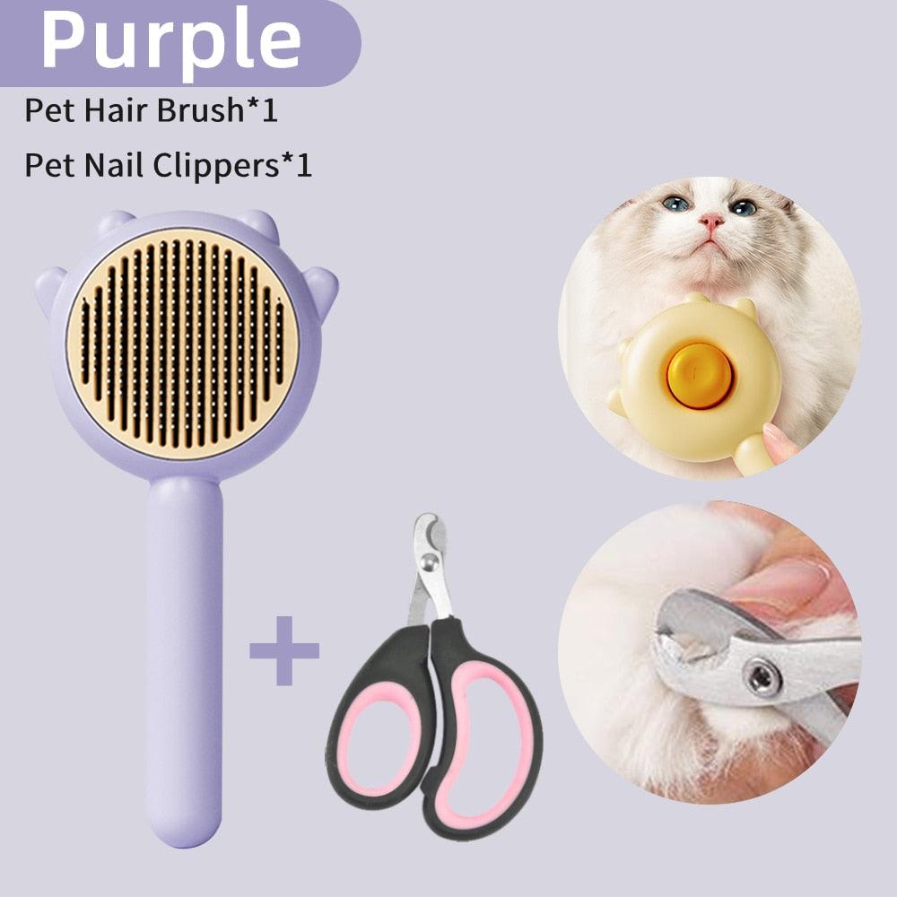 Cat Comb Massage Pet Magic Combs Hair Removal Cat and Dog Universal Needle Brush Pets Grooming Cleaning  Remove Supply Care Set  Pet Hair Cleaner Brush for Dogs Long or Short Hair Cats Pet Massage Brushes Stevvex