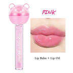 2 In 1 Cute Lollipop Lip Gloss Moisturizing Lip Plumper Lip Balm Lipstick Mineral Oil Lip Nutritious Lips Care Makeup Cosmetics Lootquake LLC