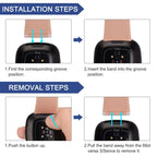 Fitbit Versa & Sense Silicone Bands - Lightweight Minimalist Design - SJB-DIAMOND ELITES