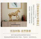 Resin Horse Sculpture, Animal Statue, European Style, Souvenir Gift, Living Room, Office, Study, Desktop Decoration, Gifts