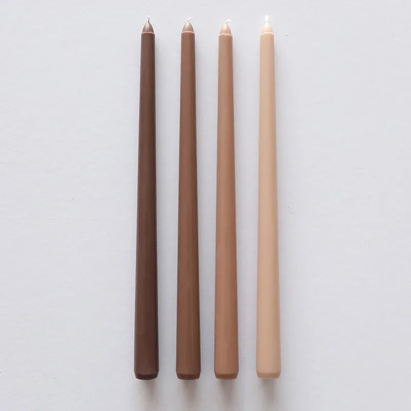 30CM Taper Candle 4 Pack - Home Interior Long Burning Dripless and Smokeless Candles Unscented - Valentines Candles for Home Lootquake LLC