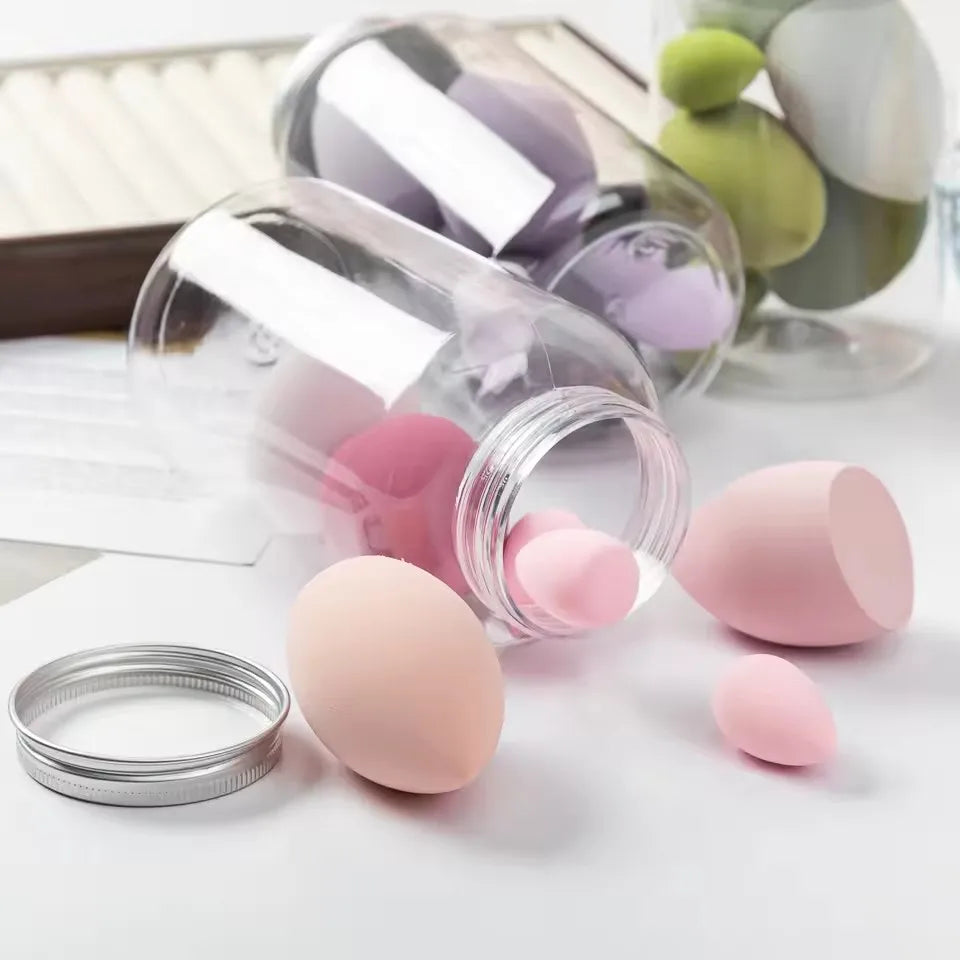 7Pcs Makeup Sponge Cosmetic Puff Foundation Sponges Blender Beauty Egg Powder Puffs Make Up Accessories Women Makeup Tools