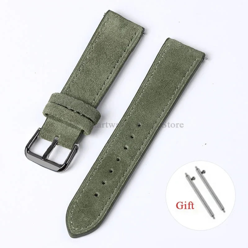 Motorola Moto Vintage Suede Leather Quick Release Watch Band Strap