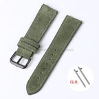 Motorola Moto Vintage Suede Leather Quick Release Watch Band Strap