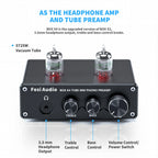Fosi Audio Phono Preamp for Turntable Phonograph Preamplifier With 5654W Vacuum Tube Amplifier HiFi BOX X4 Lootquake LLC