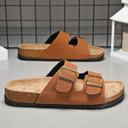 Brand Men Women Sandals Summer Designer Couple Cork Clogs Sandals Luxury Classic Unisex Mules Beach Slide With Adjustable Buckle Lootquake LLC