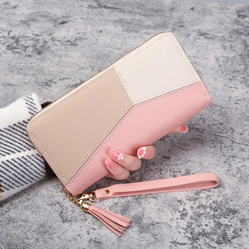 Fashion Zipper Wallets Womens Long Purses Handbags Coin Purse Cards Holder PU Leather Billfold Wallet Lootquake LLC