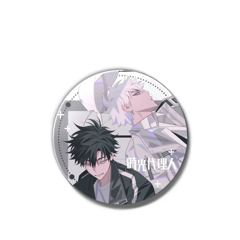 Anime Link Click Charles Lucas Jo Brooch Pin Badges Pins Cosplay Metal Brooches for Women Bag Accesorios Jewelry Fans Gifts