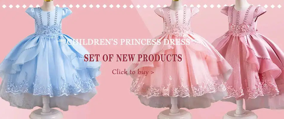 New Christmas Party Princess long dress children's dress children's gauze lace birthday party dinner ball big butterfly dress