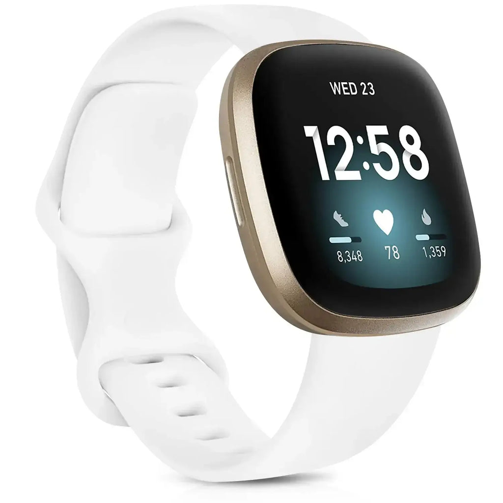 Fitbit Versa & Sense Silicone Bands - Lightweight Minimalist Design - SJB-DIAMOND ELITES