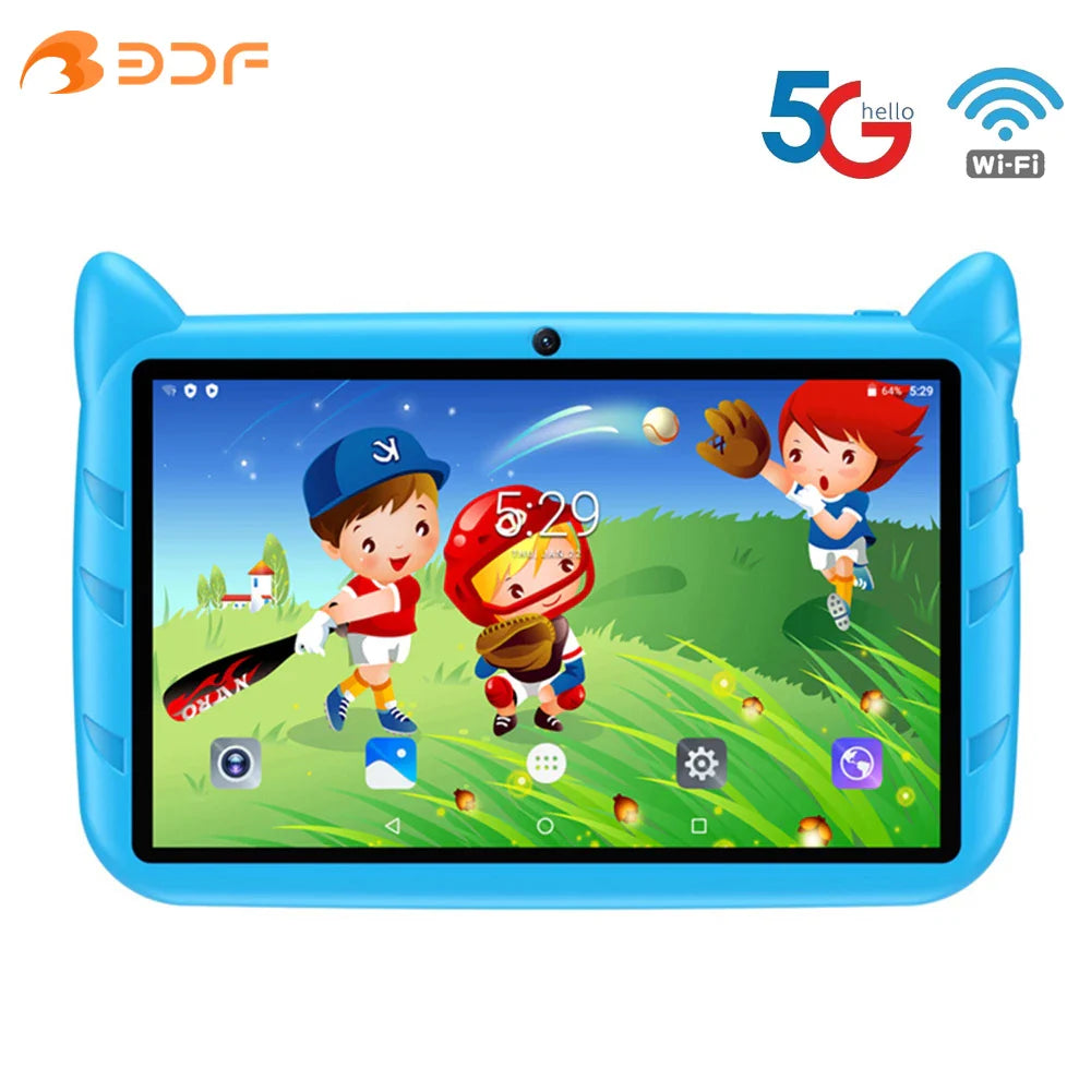 7 Inch Kids Tablets Children's Gifts Learning Education Android Tablet PC Quad Core 4GB RAM 64GB ROM 5G WiFi Bluetooth Cameras Lootquake LLC