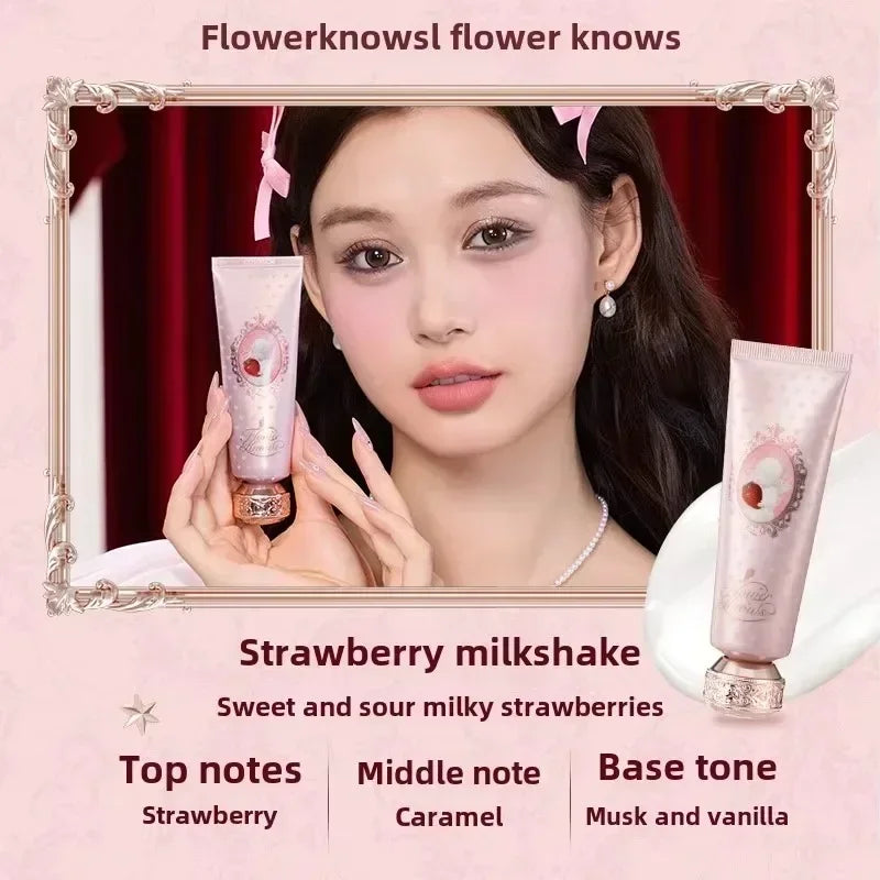 Flower Knows Strawberry Cupid Cake Lip Cream Lip Mud Matte Moisturizing Lipstick Silky Smooth Lip Makeup Professional Cosmetics Lootquake LLC