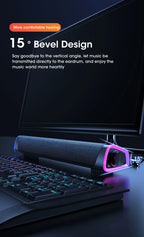 Wireless Bluetooth Speaker 4D Stereo Soundbar Home Surround Speakers for Laptop Projector PC Music Player Aux 3.5mm Wired USB Lootquake LLC