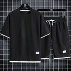 Men's Waffle Summer Casual Tracksuit Set