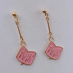 Creative nail salon art nail polish enamel earrings ladies girls gifts