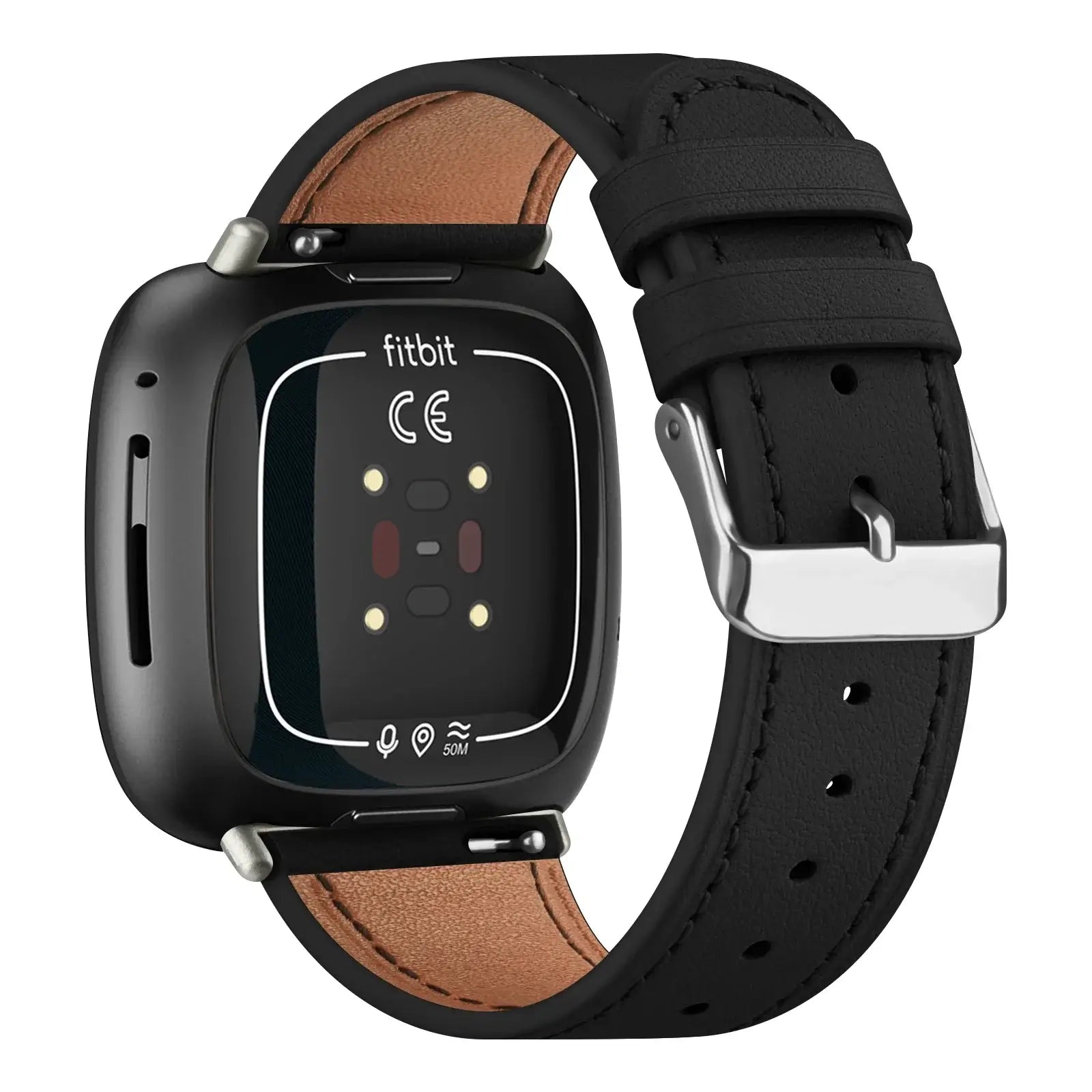 Fitbit Versa & Sense Leather Band - Stylish Durable Design - SJB-DIAMOND ELITES