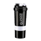 3 Layers Shaker Protein Bottle Powder Shake Cup Water Bottle Plastic Mixing Cup Body Building Exercise Bottle Lootquake LLC