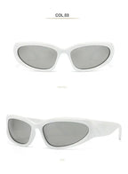 Unique Y2K Designer Luxury Sunglasses Women Rectangle Big Frame Sun Glasses For Men Outdoor UV Protection Classic 2000S Black Sh