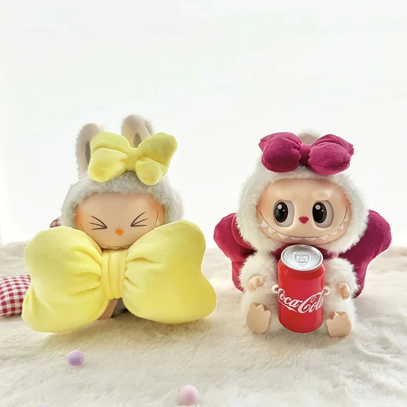 Labubu 17cm Clothes II Idol Dolls Sitting Party The Monster Outfit Accessories Clothing DIY Gift Happiness Angel Bowknot FM28B Lootquake LLC