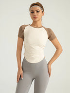 Women's Compression Fit Quick-Dry Yoga Running Tee - SJB-DIAMOND ELITES