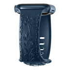 Apple Watch Silicone Band - Floral Engraved - Stylish Design - SJB-DIAMOND ELITES