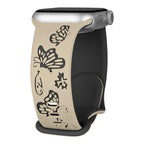 Apple Watch Engraved Silicone Strap - Comfortable Waterproof Band