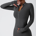 Women Zip Long Sleeve Sports Jacket