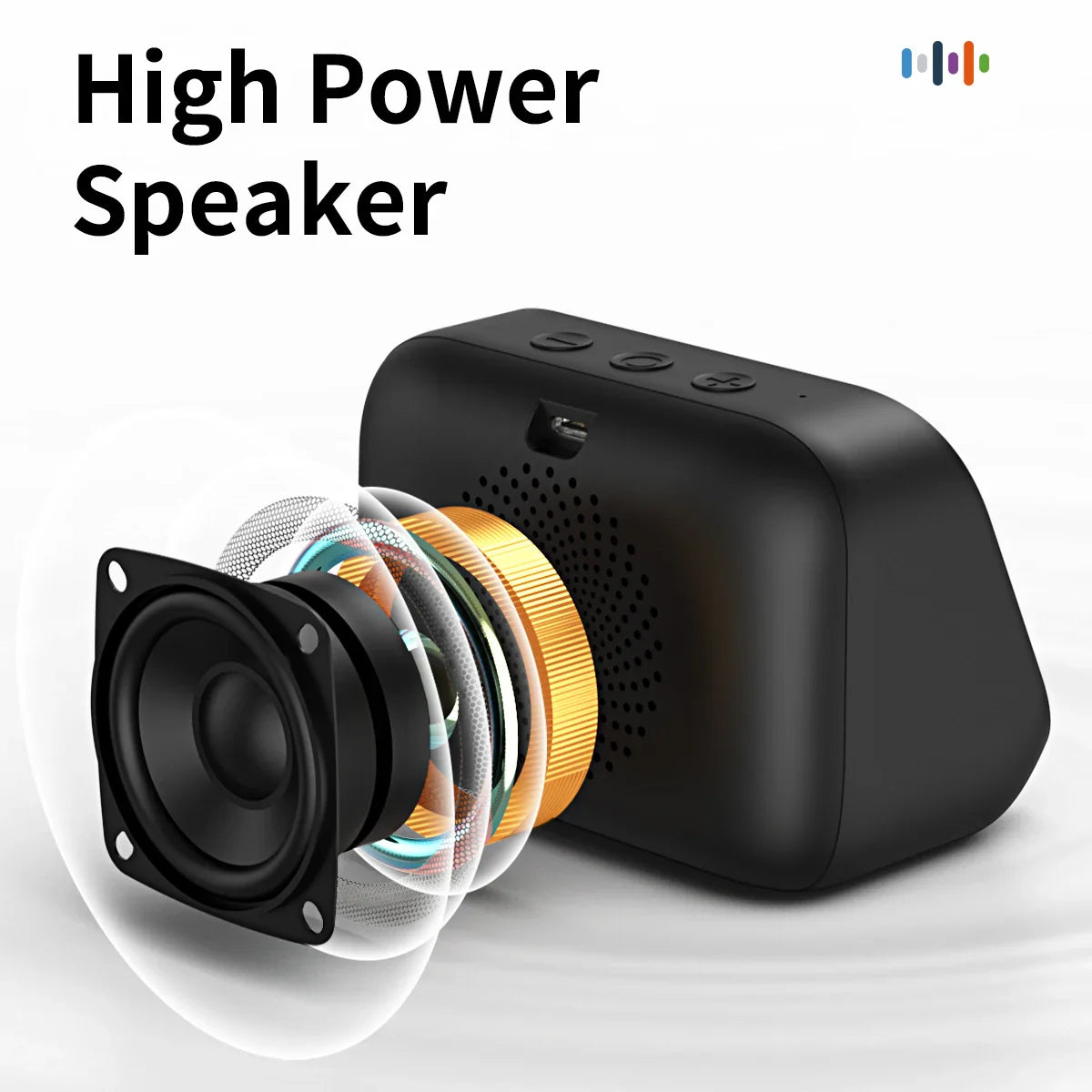 Smart Bluetooth Translator RGB Speaker 18 Languages Real-time Translation AI bluetooth 5.4 speaker with LCD display, game,alarm Lootquake LLC